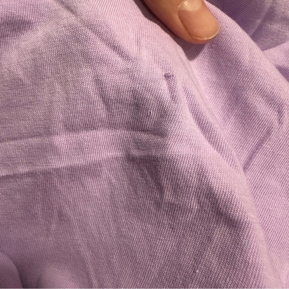 J crew Girls' long-sleeve ruffle tee purple - Picture 3 of 3